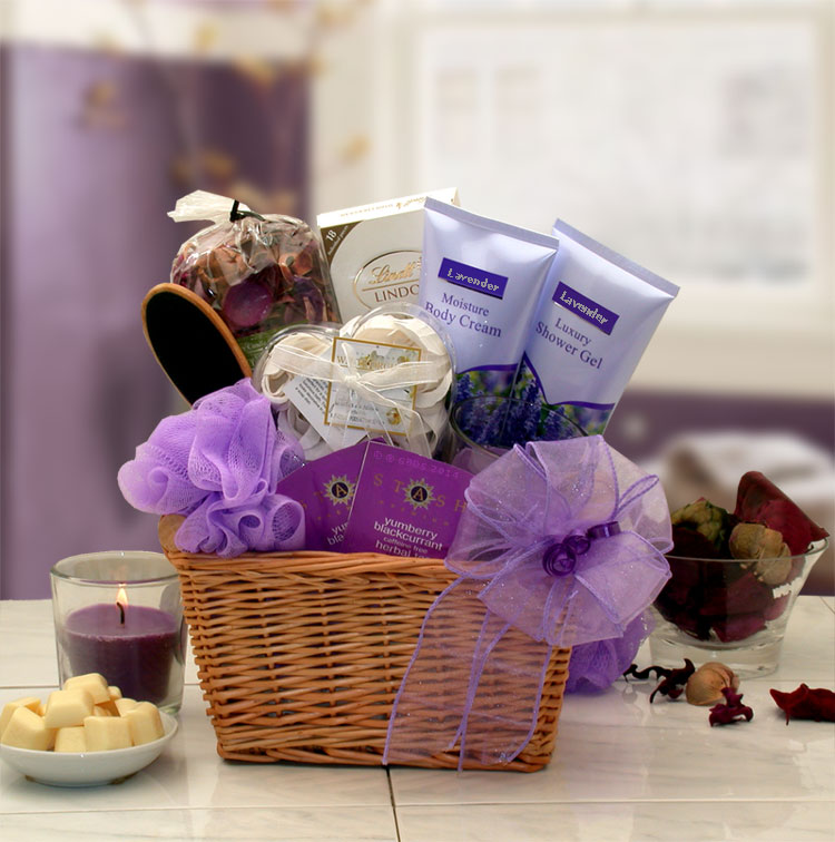 Lavender-Relaxation-Spa-Gift-Basket