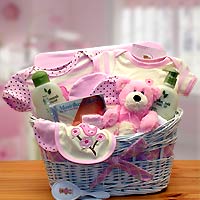 Deluxe-Organic-New-Baby-Gift-Basket-'-Pink