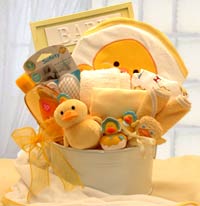 Bath-Time-Baby-New-Baby-Basket'Yellow